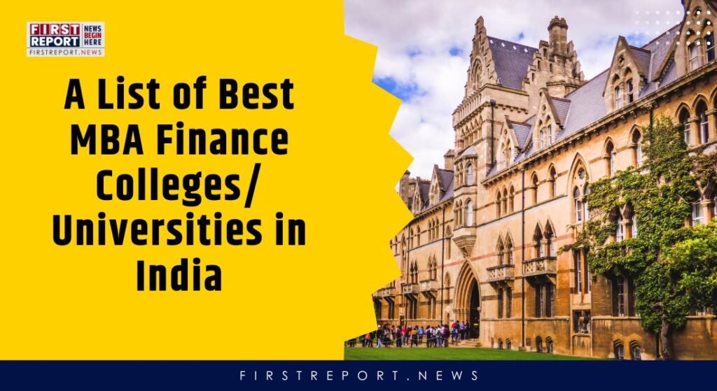 MBA in Finance Colleges in India