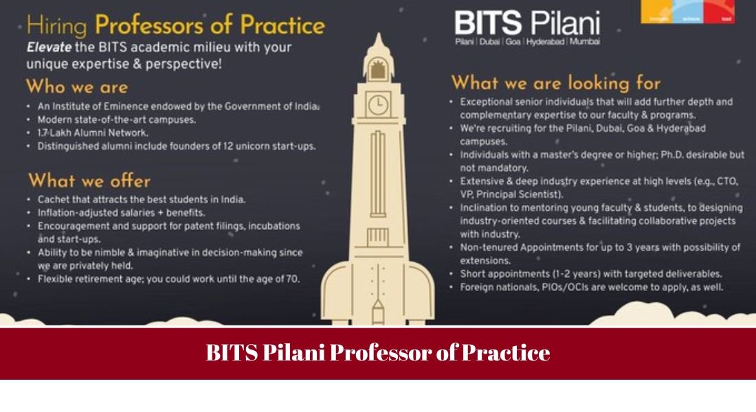 BITS Pilani Professor of practice