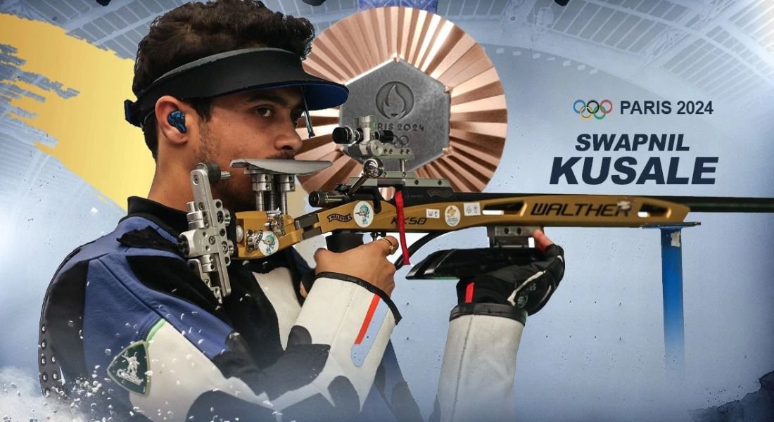 Swapnil Kusale won bronze in 50m rifle 3P