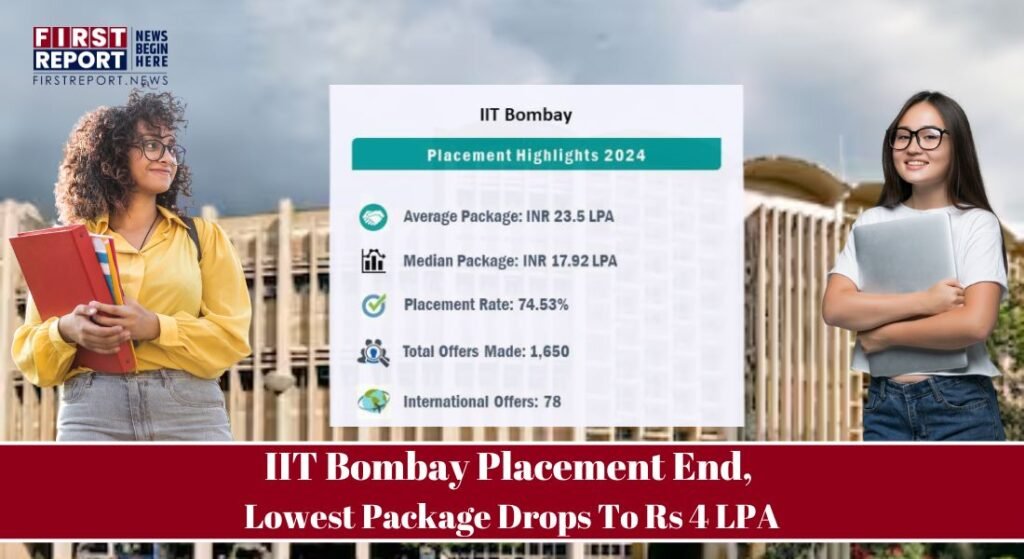 Iit bombay placements 2024 average salary up placement rate down
