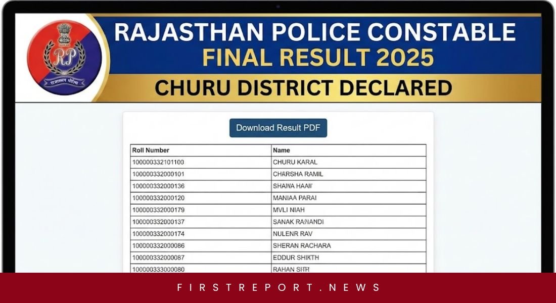 Rajasthan Police Constable Final Result 2025