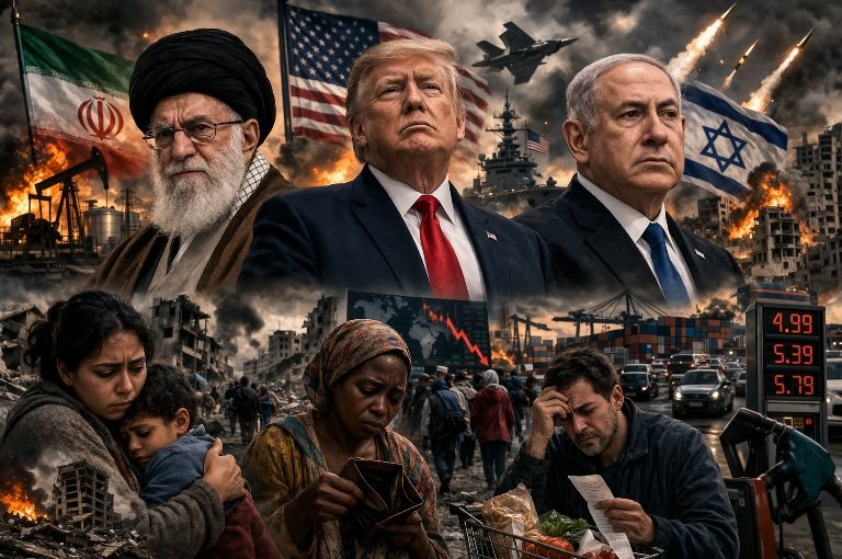 Iran Israel US leaders war impact global economy civilians suffering