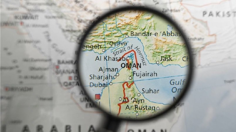 Strait of Hormuz map showing global oil shipping route during Iran Israel war 2026