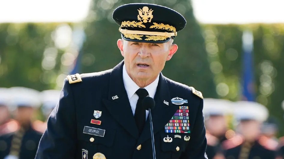 US Army Chief General Randy George speaking in uniform after being asked to retire by Defense Secretary Pete Hegseth