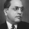 Portrait of B. R. Ambedkar, architect of the Indian Constitution