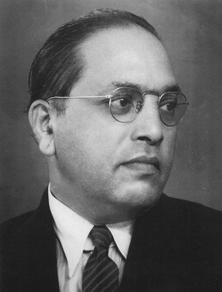 Portrait of B. R. Ambedkar, architect of the Indian Constitution