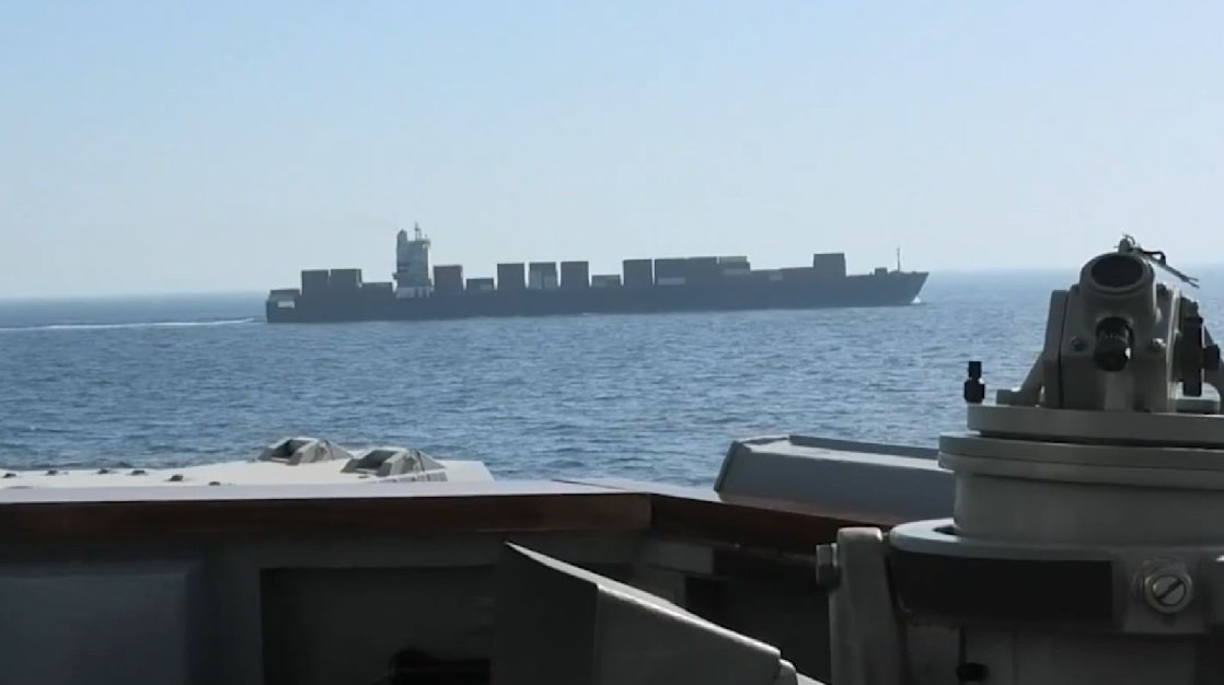 Oil tanker navigating through the Strait of Hormuz amid rising Iran-US tensions
