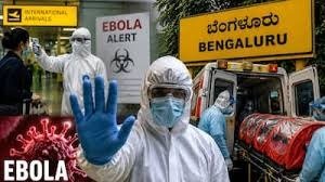 Health worker in protective gear during Ebola alert operations in Bengaluru, Karnataka