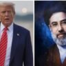 U.S. President Donald Trump alongside an Iranian official during ongoing ceasefire and nuclear negotiations