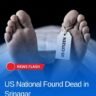 Covered body image used for report on US tourist found dead in Srinagar