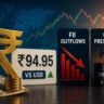 Indian rupee falls near record low against US dollar amid oil price surge and foreign investor outflows