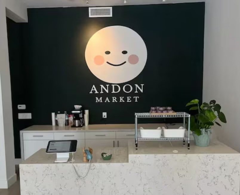 AI-managed Andon Market store in San Francisco operated by autonomous system Luna