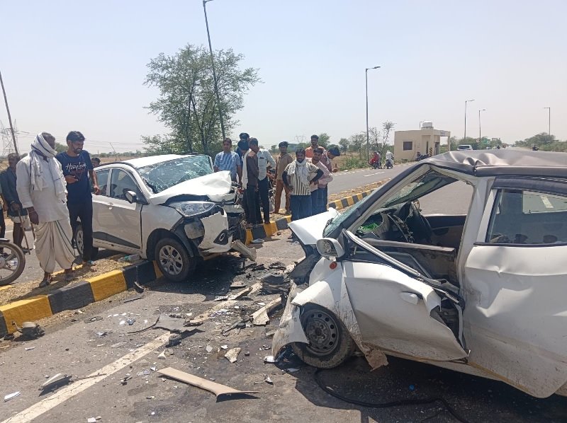 Jaipur road accidents scene after fatal late-night crash on 200-feet Bypass Road