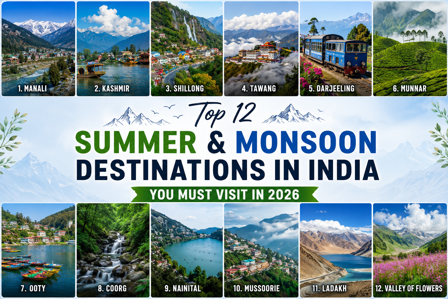 Best Summer Destinations in India 2026
