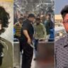 Police and commuters inside a Mumbai local train after a 22-year-old passenger was fatally stabbed following a dispute over a coach door during heavy rain.