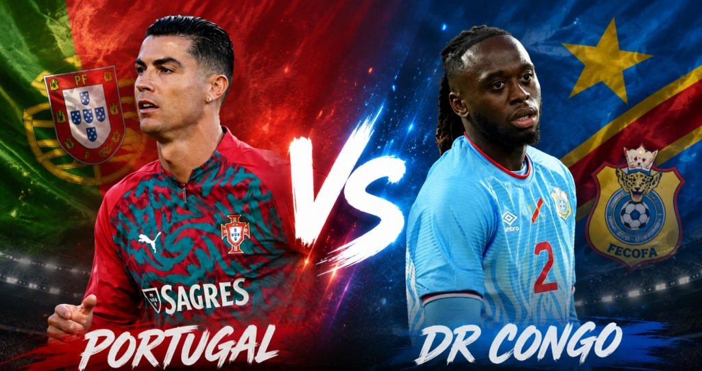 Portugal and DR Congo players featured ahead of their 2026 FIFA World Cup Group K match.