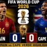 Spain vs Cape Verde World Cup 2026 match graphic