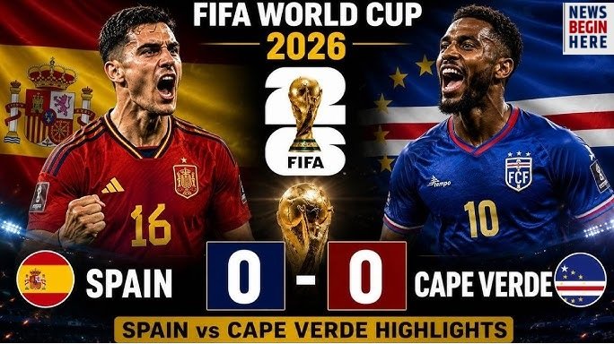 Spain vs Cape Verde World Cup 2026 match graphic
