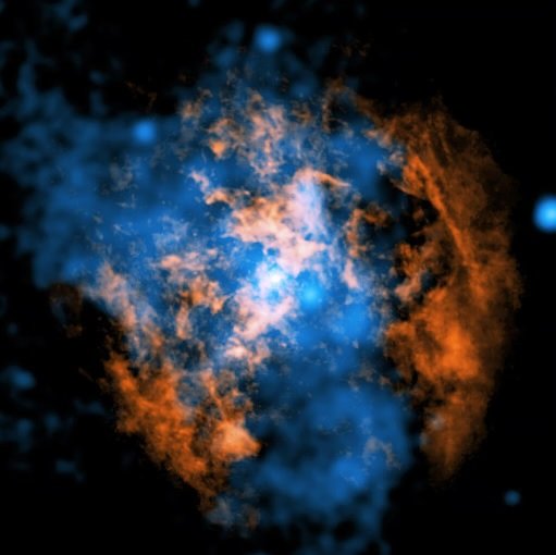 Milky Way's central region showing hot gas and structures around Sagittarius A*, the galaxy's supermassive black hole.