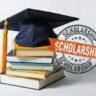 Scholarship in India 2026 books graduation cap and scholarship badge