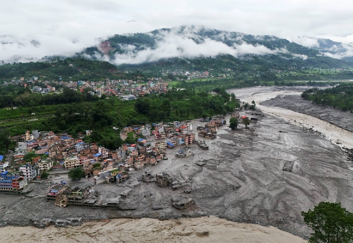 Nepal floods damage villages and surrounding areas in 2026