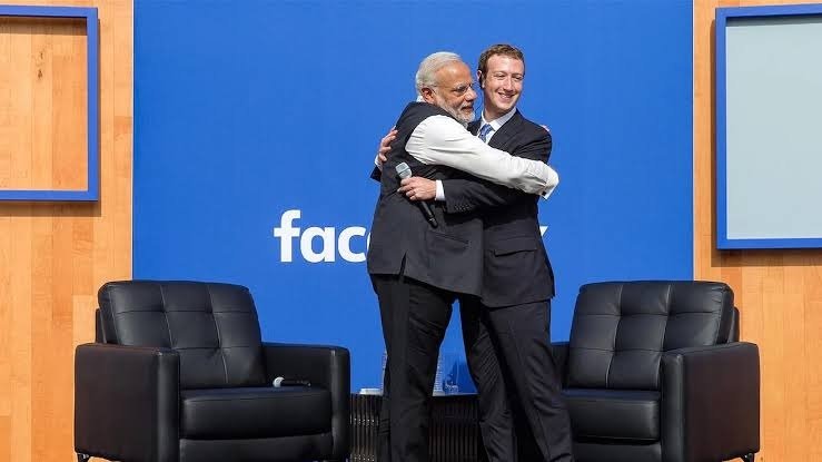 Mark Zuckerberg at a Meta event as India's Parliament demands his apology over the temporary removal of PM Narendra Modi's Facebook video.