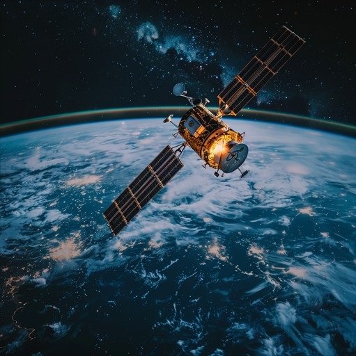 Satellite orbiting Earth for satellite life-extension mission