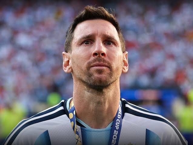 Lionel Messi in Argentina jersey during his international football career