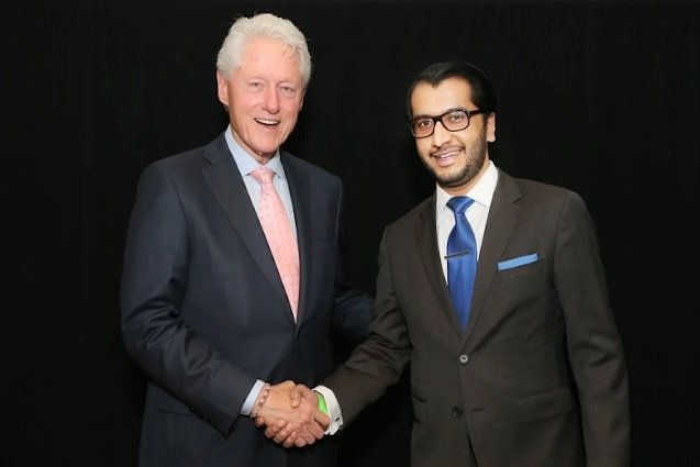Siddharth Jawahar with Bill Clinton