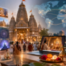 Spiritual Tech connecting digital technology, temples, spirituality, and global users