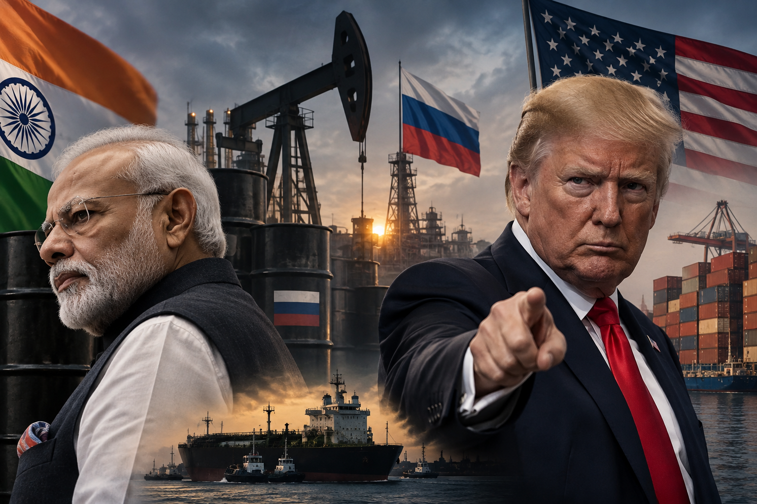 India and US tensions over Russian oil and exports