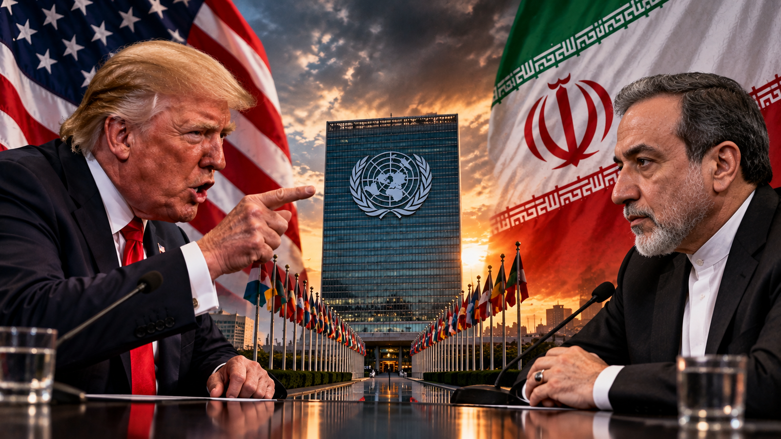 Donald Trump and Iranian Foreign Minister Abbas Araghchi