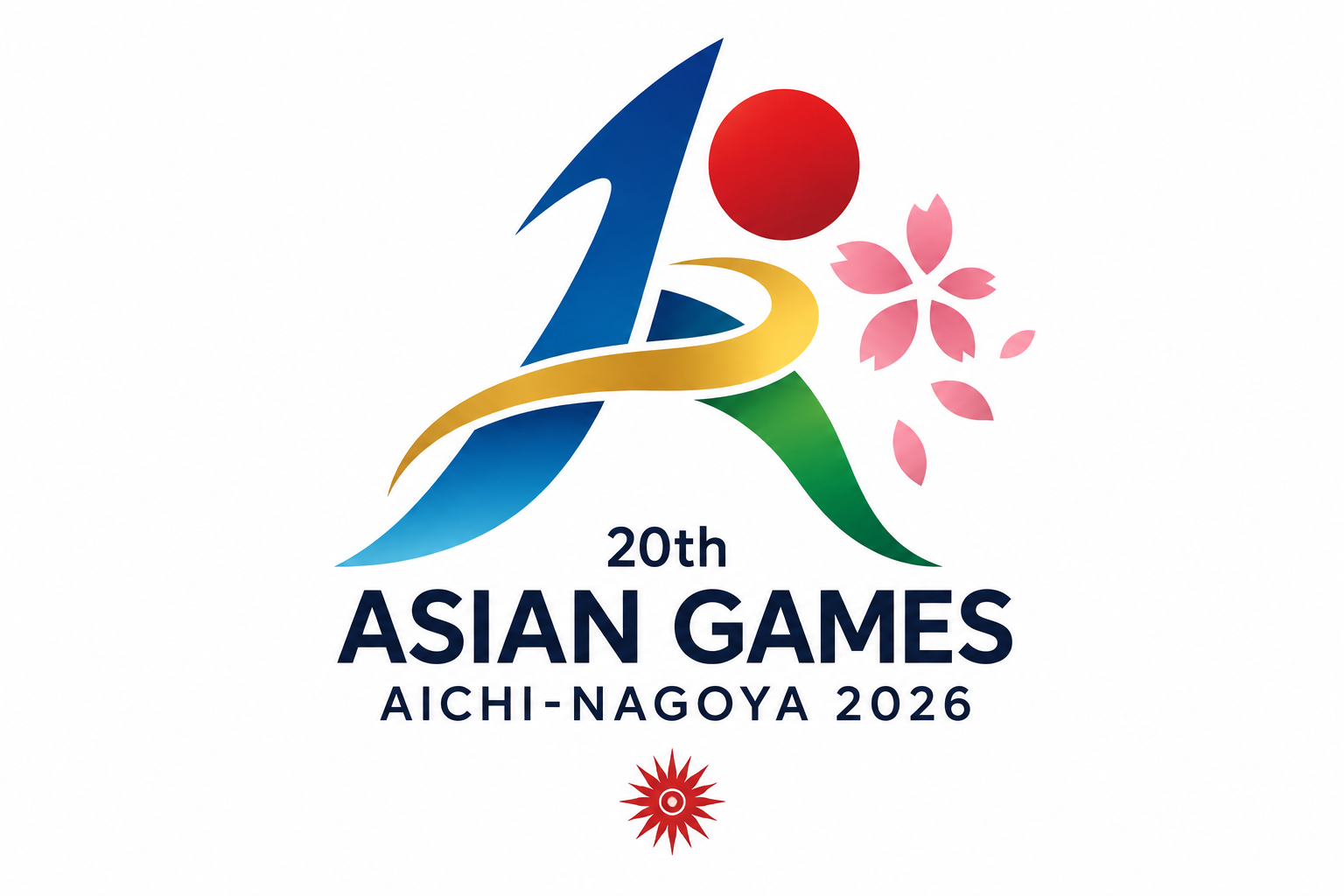 Asian Games 2026 Aichi-Nagoya official logo