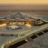 Smoke rises above King Khalid International Airport in Riyadh following reported Houthi attacks